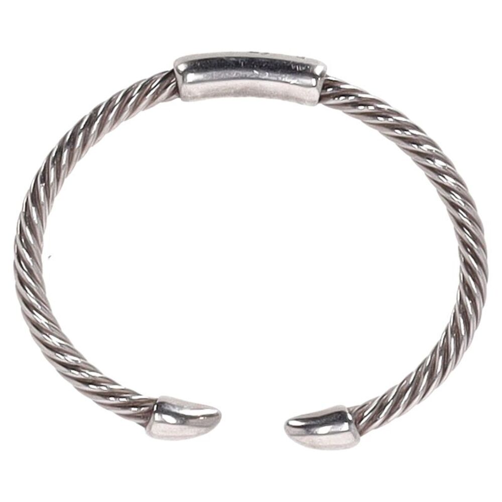 Pomellato 67 Twisted Bangle Bracelet in Silver Metal